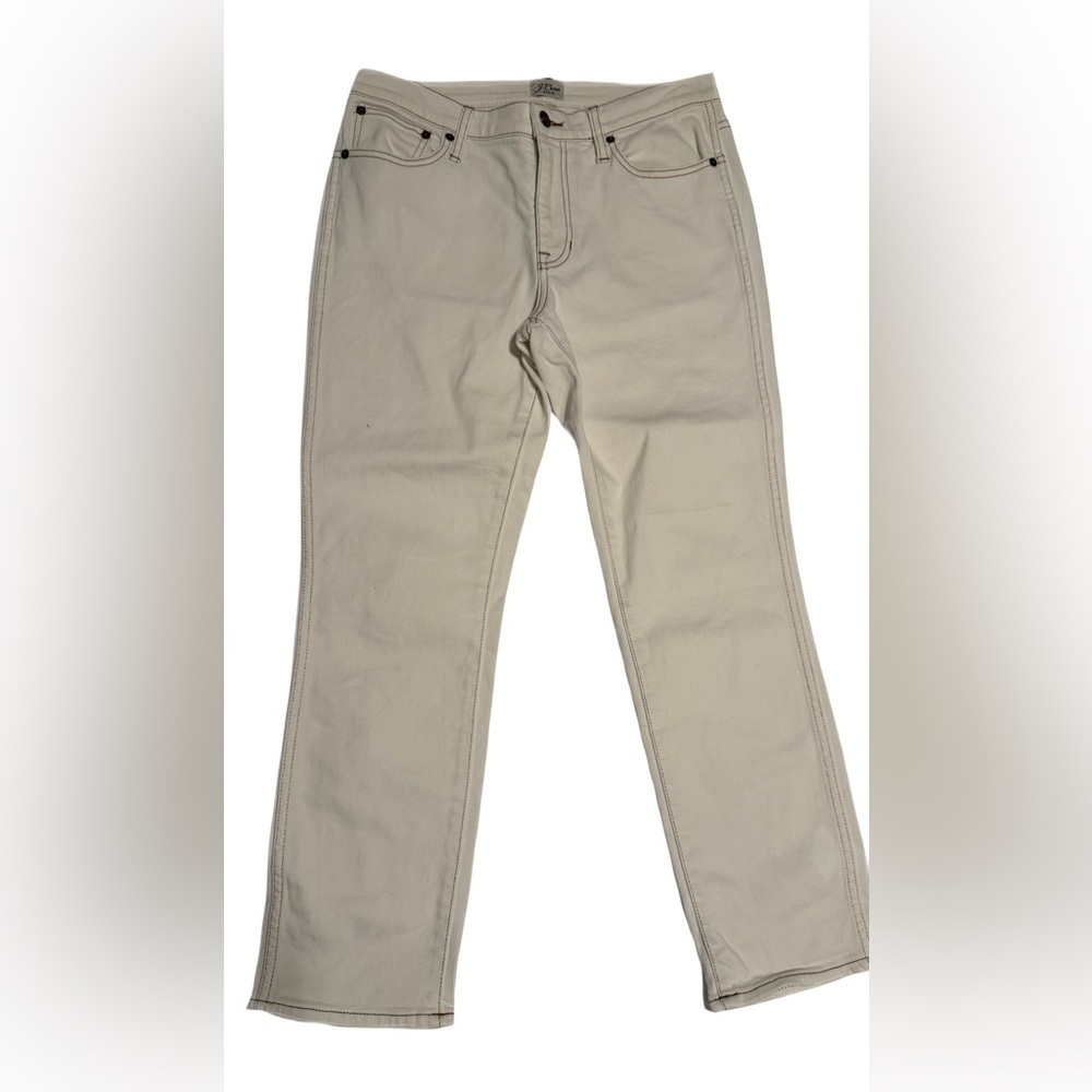 J. Crew Women's Straight Leg Jeans - Beige